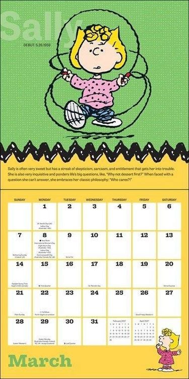 Produktbild: Peanuts 2027 &ndash; Wandkalender