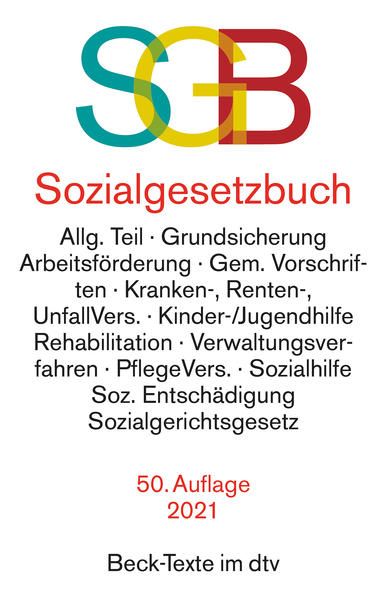 Produktbild: Sozialgesetzbuch mit Sozialgerichtsgesetz, mit Sozialgerichtsgesetz