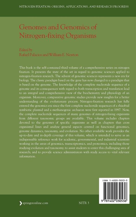 Produktbild: Genomes and Genomics of Nitrogen-fixing Organisms