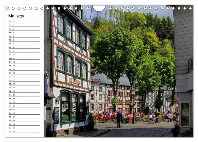 Produktbild: Eine Perle in der Eifel - Monschau (Wandkalender 2026 DIN A4 quer), CALVENDO Monatskalender