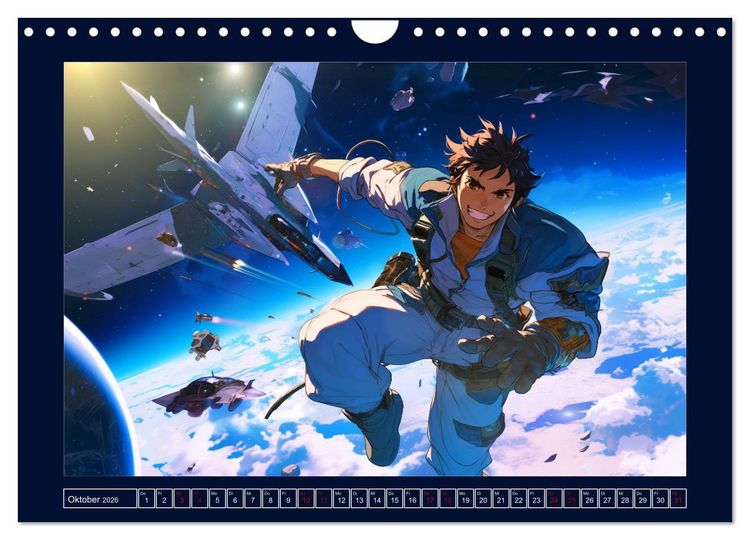 Produktbild: Interstellare Helden (Wandkalender 2026 DIN A4 quer), CALVENDO Monatskalender