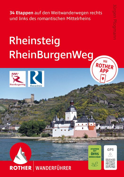 Produktbild: ROTHER Wanderf&uuml;hrer Rheinsteig - RheinBurgenWeg. 34 Etappen auf den Weitwanderwegen rechts und links des romantischen Mittelrheins