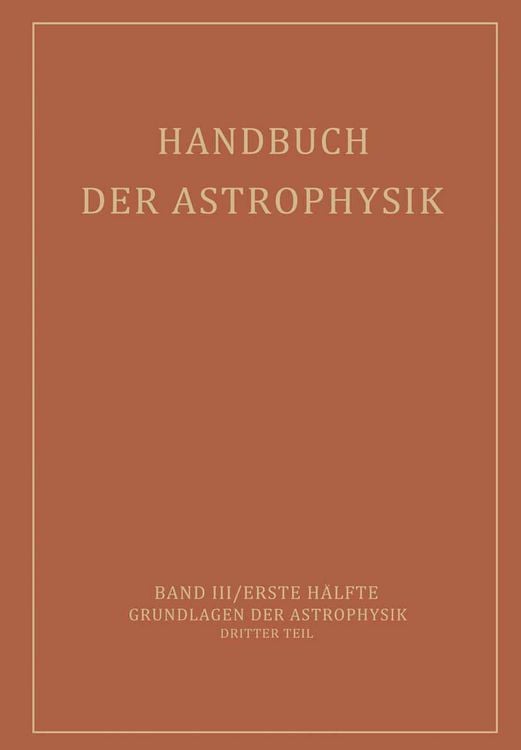 Produktbild: Handbuch der Astrophysik