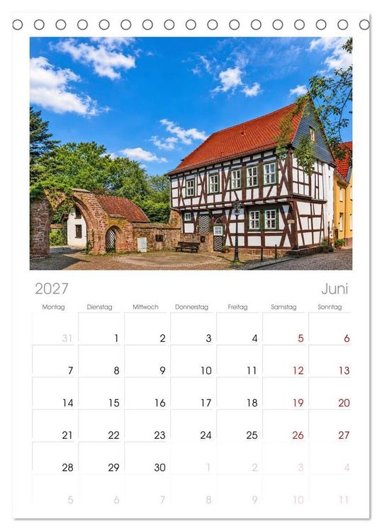 Produktbild: Tischplaner 2027 - Gelnhausen Stadt (A5 Tischkalender zum Aufstellen) CALVENDO