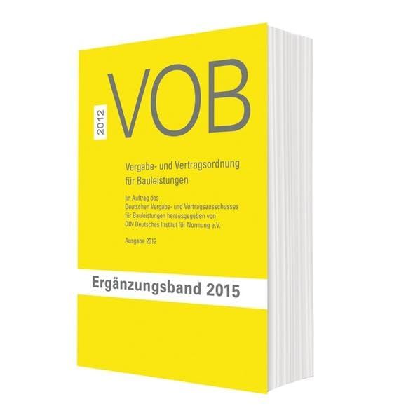 Produktbild: VOB Vergabe- und Vertragsordnung f&uuml;r Bauleistungen