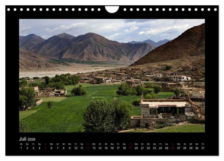 Produktbild: Tibet (Wandkalender 2026 DIN A4 quer), CALVENDO Monatskalender