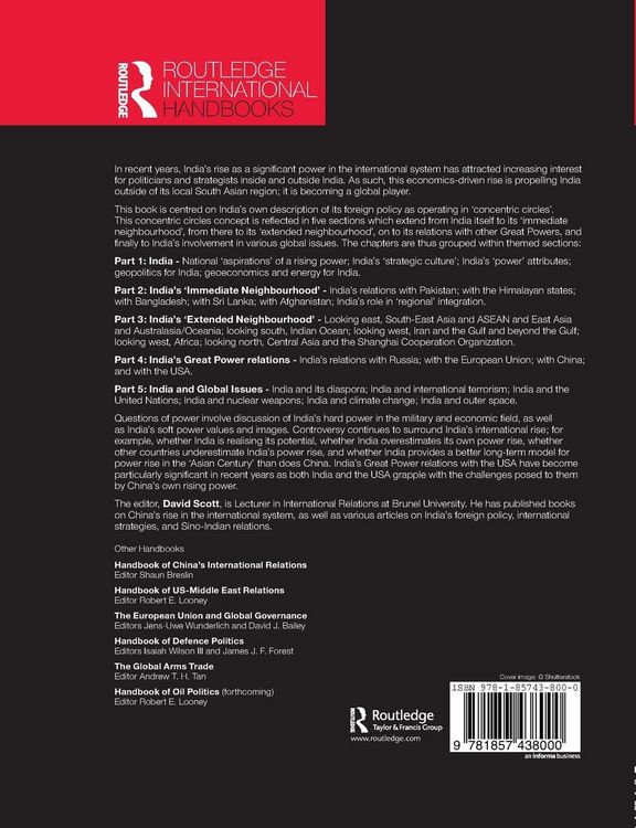 Produktbild: Handbook of India's International Relations