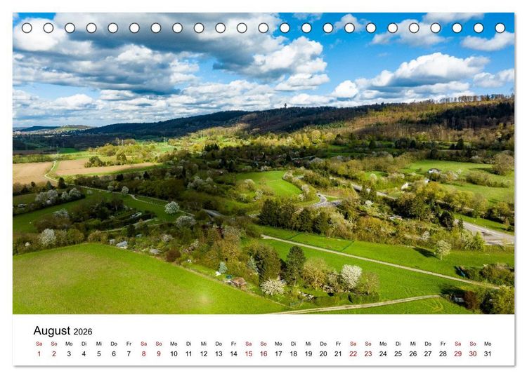 Produktbild: Das Alb- und Moosalbtal (Tischkalender 2026 DIN A5 quer), CALVENDO Monatskalender