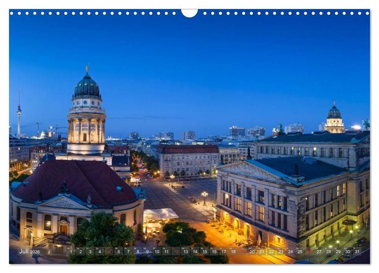 Produktbild: Berlin von oben (Wandkalender 2026 DIN A3 quer), CALVENDO Monatskalender