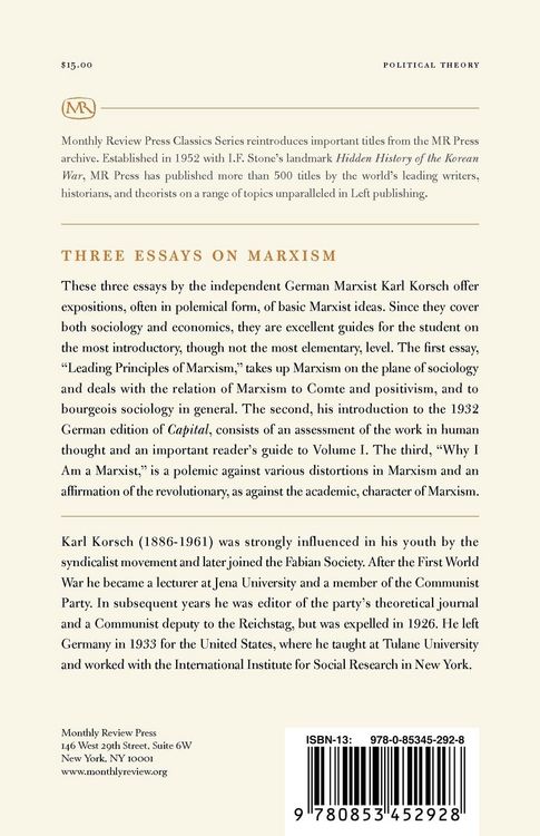 Produktbild: Three Essays on Marxism