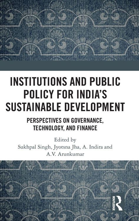 Produktbild: Institutions and Public Policy for India's Sustainable Development