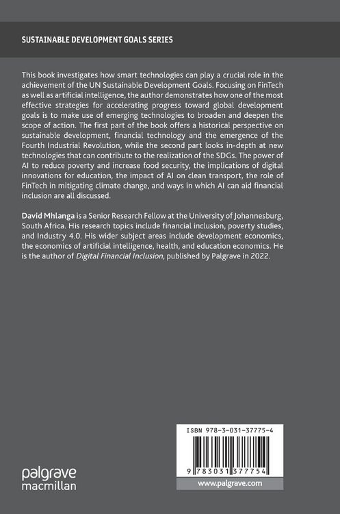 Produktbild: FinTech and Artificial Intelligence for Sustainable Development
