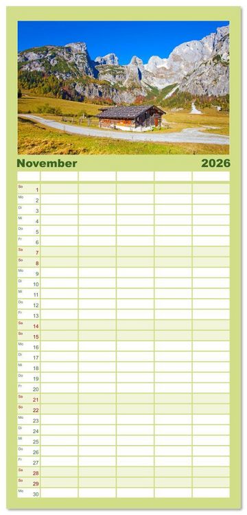 Produktbild: Familienplaner 2026 - Annaberg und Lung&ouml;tz mit 5 Spalten (Wandkalender, 21 x 45 cm) CALVENDO