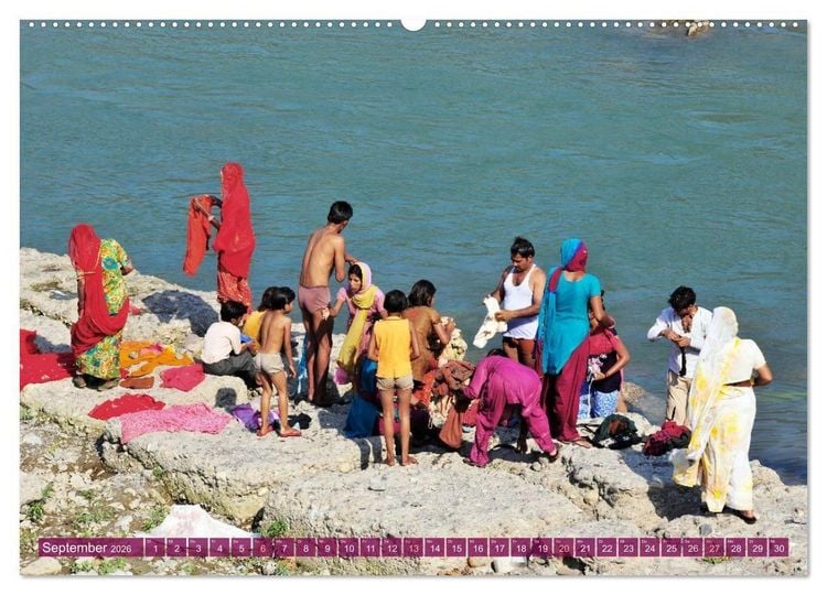 Produktbild: Char Dham - hinduistische Pilgerreise im Himalaya (Wandkalender 2026 DIN A2 quer), CALVENDO Monatskalender