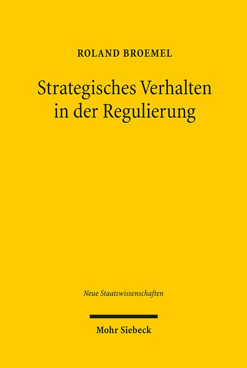 Produktbild: Strategisches Verhalten in der Regulierung