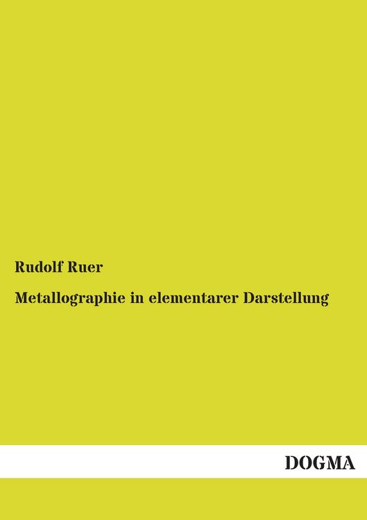 Produktbild: Metallographie in elementarer Darstellung