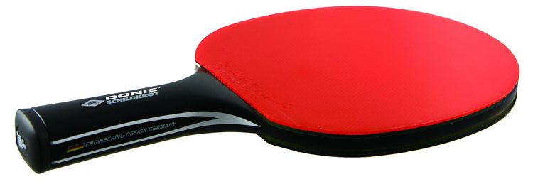 Produktbild: Donic-Schildkr&ouml;t 758219 - Tischtennisschl&auml;ger CarboTec 900, 20% Carbon, 1,9 mm Schwamm, Champion QRC - ITTF Belag, konkav