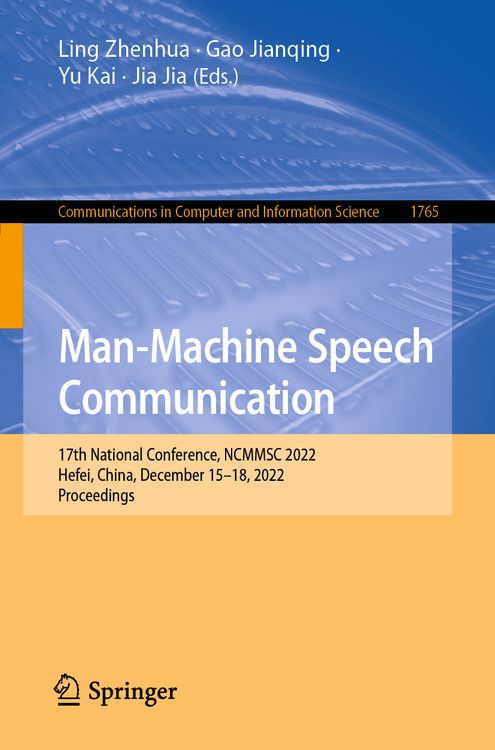 Produktbild: Man-Machine Speech Communication