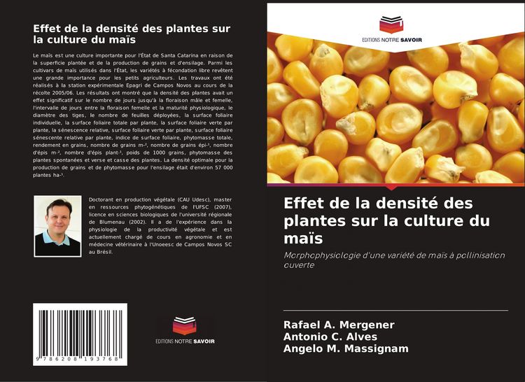 Produktbild: Effet de la densit&eacute; des plantes sur la culture du ma&iuml;s