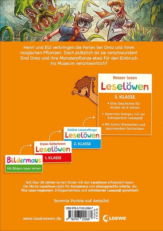 Produktbild: Lesel&ouml;wen 3. Klasse - Die Monsterpflanze ist los!