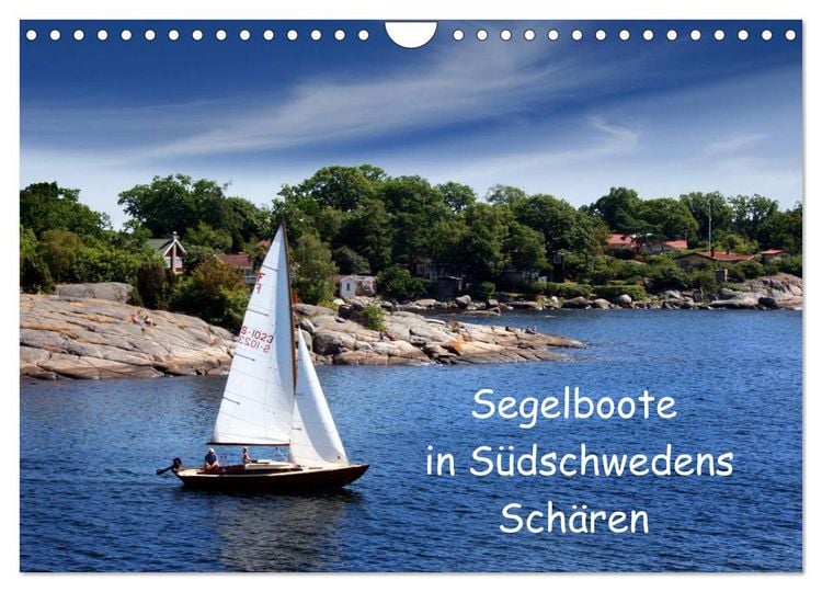 Produktbild: Segelboote in S&uuml;dschwedens Sch&auml;ren (Wandkalender 2026 DIN A4 quer), CALVENDO Monatskalender