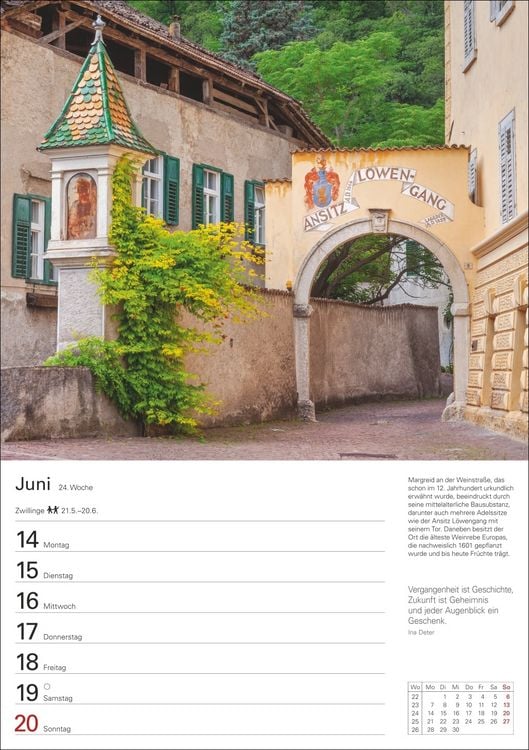 Produktbild: S&uuml;dtirol Wochenplaner 2027 - Eine Reise in 53 Bildern