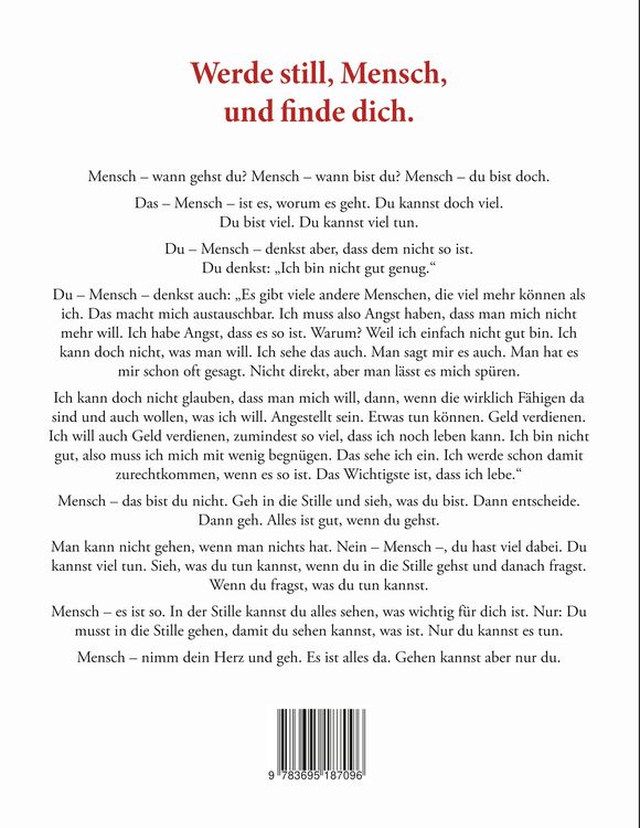 Produktbild: Die Stille kann dir zeigen, was ist