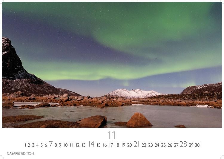 Produktbild: Polarlicht Kalender 2027 &ndash; Wandkalender | Fotokalender Naturkalender 35x50cm Grosses Format - Erleben Sie die Magie der Aurora Borealis &ndash; f&uuml;r Naturenthusiasten