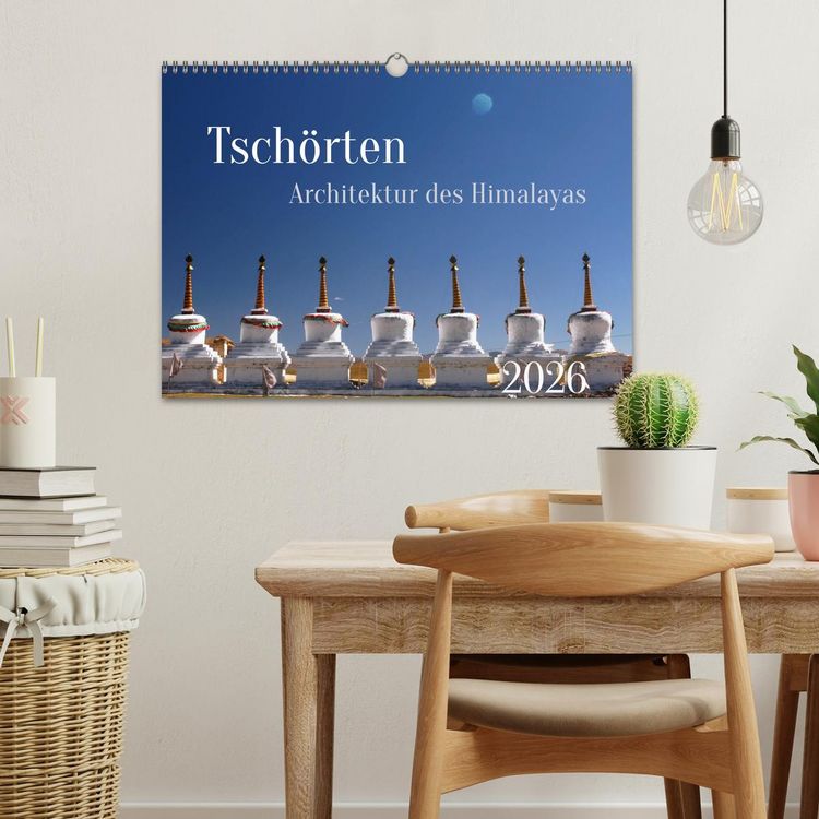 Produktbild: Tsch&ouml;rten, Architektur des Himalaya (Wandkalender 2026 DIN A3 quer), CALVENDO Monatskalender