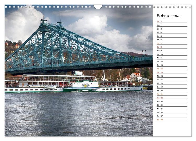 Produktbild: Schaufelraddampfer (Wandkalender 2026 DIN A3 quer), CALVENDO Monatskalender