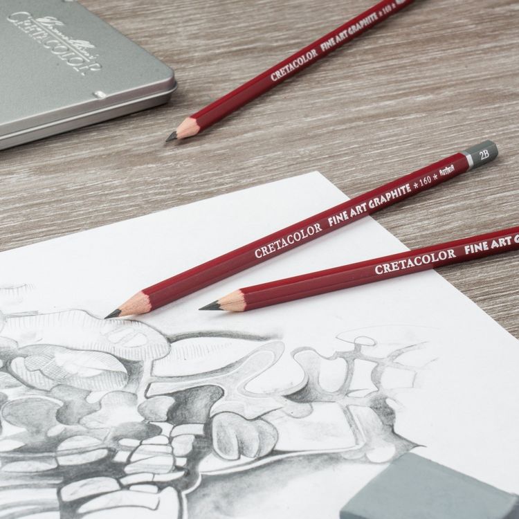 Produktbild: Cretacolor Bleistift Fine Art Graphite Pocket Set, 9er Metalletui