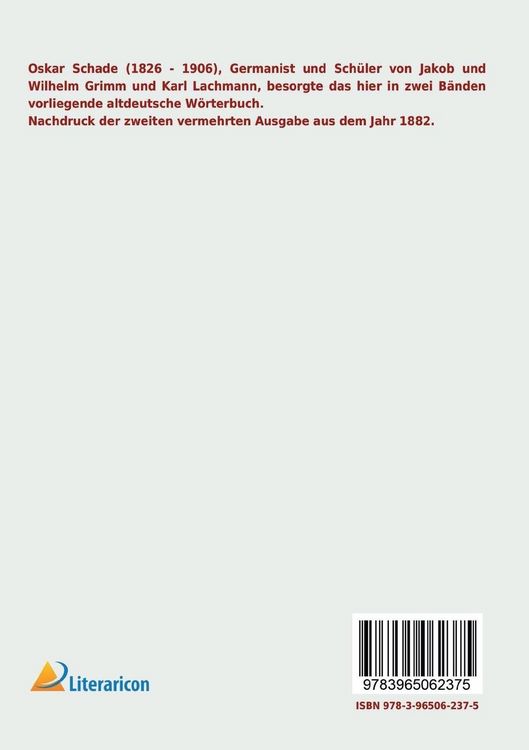 Produktbild: Altdeutsches W&ouml;rterbuch