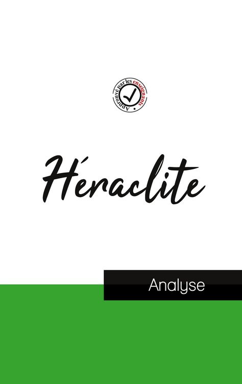 Produktbild: H&eacute;raclite (&eacute;tude et analyse compl&egrave;te de sa pens&eacute;e)