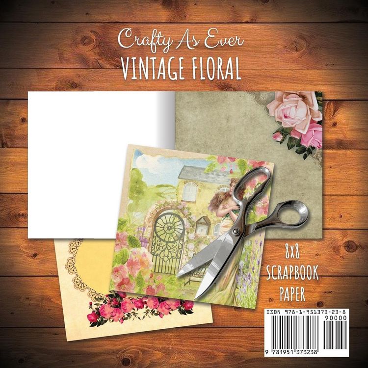 Produktbild: Vintage Floral Scrapbook Paper Pad 8x8 Scrapbooking Kit for Papercrafts, Cardmaking, DIY Crafts, Flower Background, Vintage Design
