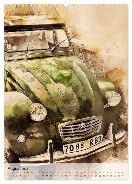 Produktbild: Die Ente - Automobil Legende (hochwertiger Premium Wandkalender 2026 DIN A2 hoch), Kunstdruck in Hochglanz