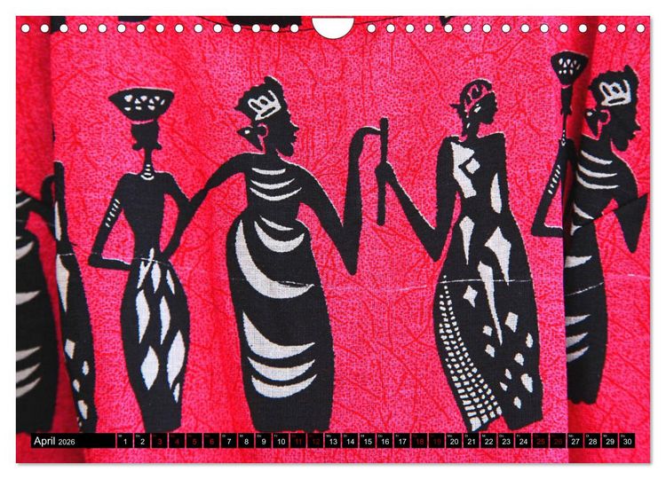Produktbild: Farbenfrohes Afrika (Wandkalender 2026 DIN A4 quer), CALVENDO Monatskalender