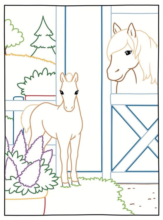 Produktbild: Zauberpapier - Das gro&szlig;e Malbuch - Pferde und Ponys