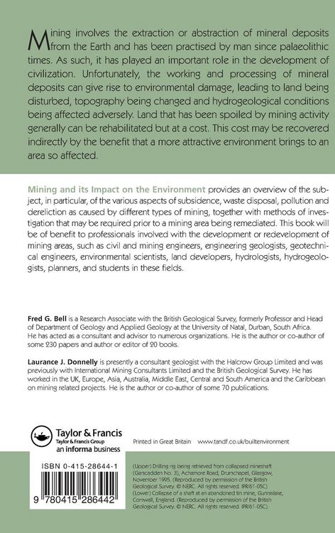 Produktbild: Mining and its Impact on the Environment