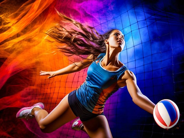 Produktbild: CALVENDO Puzzle Ein Motiv aus dem Kalender Volleyball und Motivation | 1000 Teile Lege-Gr&ouml;&szlig;e 64x48cm Foto-Puzzle f&uuml;r gl&uuml;ckliche Stunden