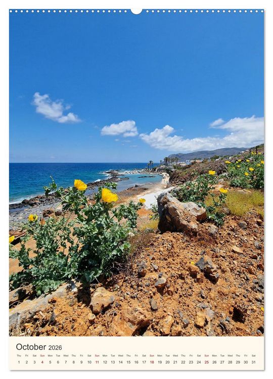 Produktbild: A feast for the eyes - Crete (High Quality Premium Wall Calendar 2026 DIN A2 portrait),CALVENDO 12 Month Wall Calendar