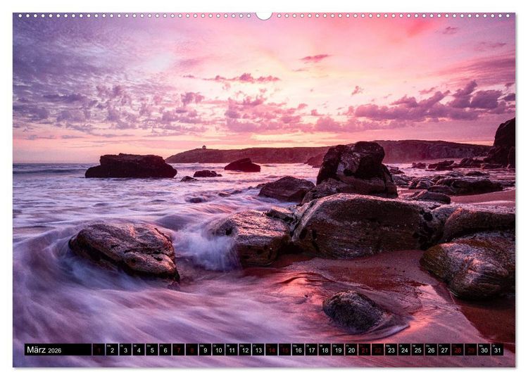 Produktbild: Normandie und Bretagne: Zwischen Leuchtt&uuml;rmen und felsigen K&uuml;sten (hochwertiger Premium Wandkalender 2026 DIN A2 quer), Kunstdruck in Hochglanz