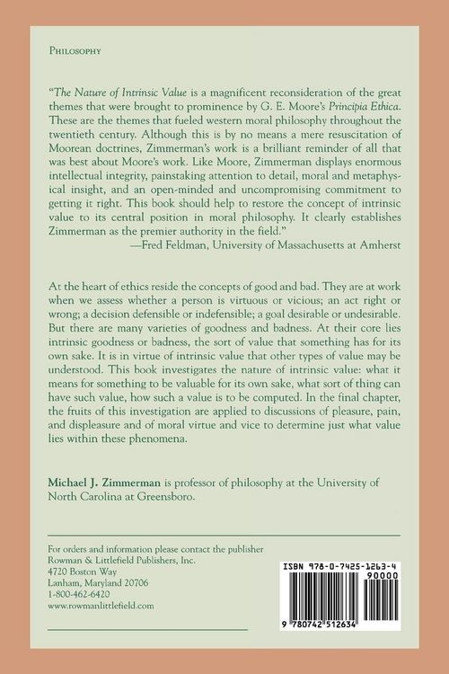 Produktbild: Nature of Intrinsic Value