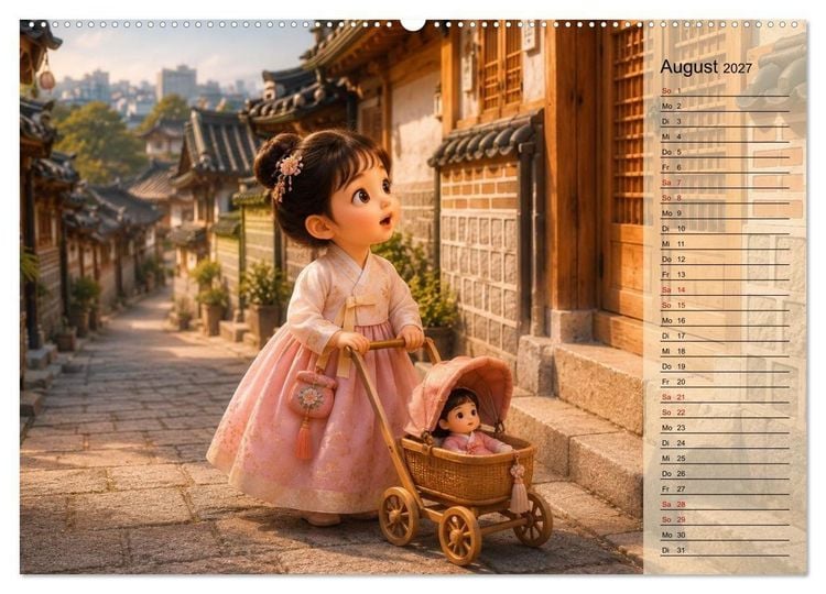 Produktbild: Kleine Tr&auml;ume in Korea (hochwertiger Premium Wandkalender 2027 DIN A2 quer), Kunstdruck in Hochglanz