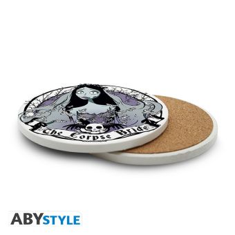 Produktbild: CORPSE BRIDE - Ceramic Coasters "Emily"