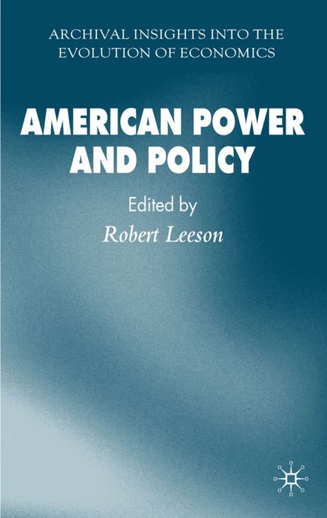 Produktbild: American Power and Policy