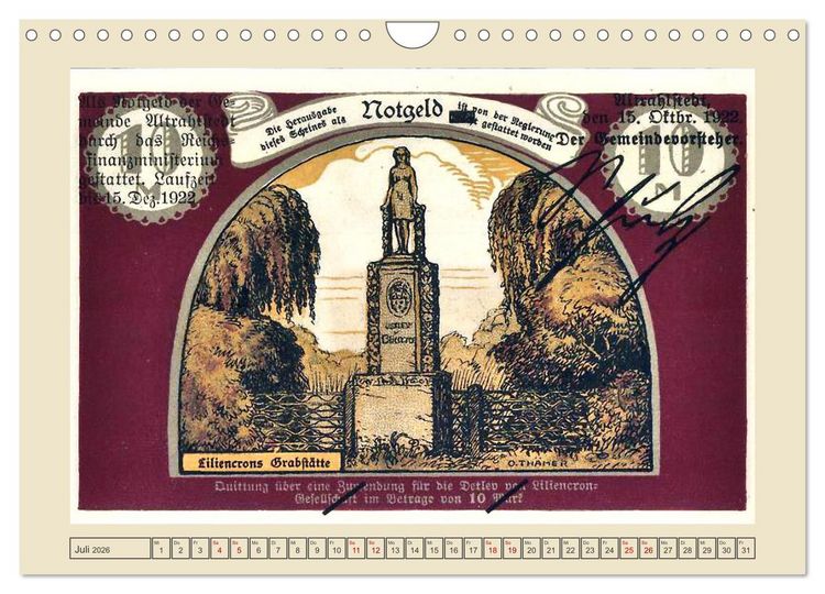 Produktbild: Gru&szlig; aus Alt-Rahlstedt (Wandkalender 2026 DIN A4 quer), CALVENDO Monatskalender