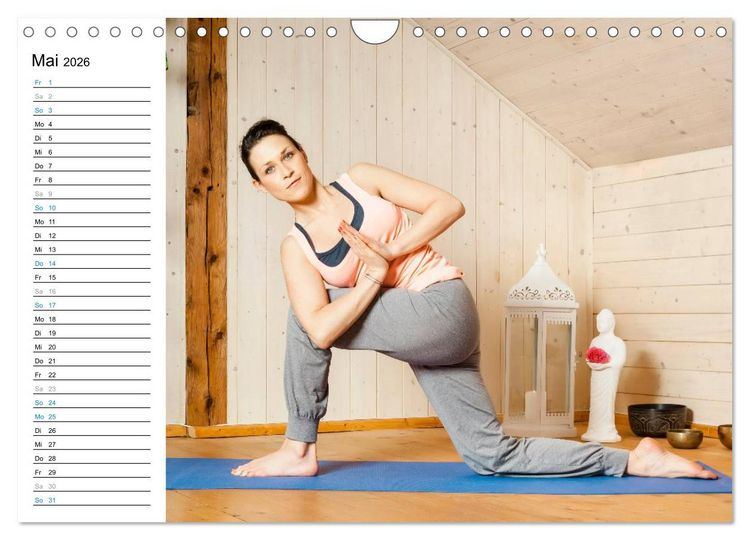 Produktbild: Yoga - ganz einfach zuhause (Wandkalender 2026 DIN A4 quer), CALVENDO Monatskalender