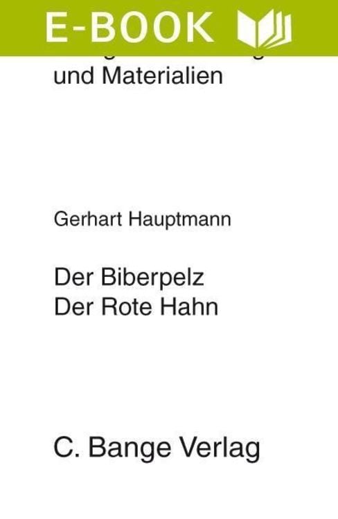 Produktbild: Der Biberpelz und Der rote Hahn. Textanalyse und Interpretation.