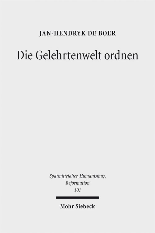 Produktbild: Die Gelehrtenwelt ordnen
