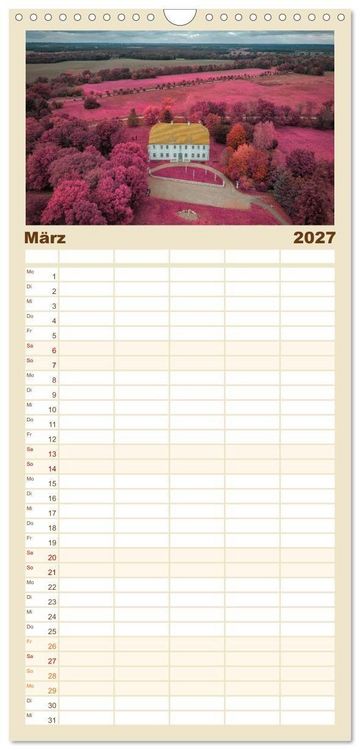 Produktbild: Familienplaner 2027 - Die Lausitz - Region im Wandel mit 5 Spalten (Wandkalender, 21 x 45 cm) CALVENDO